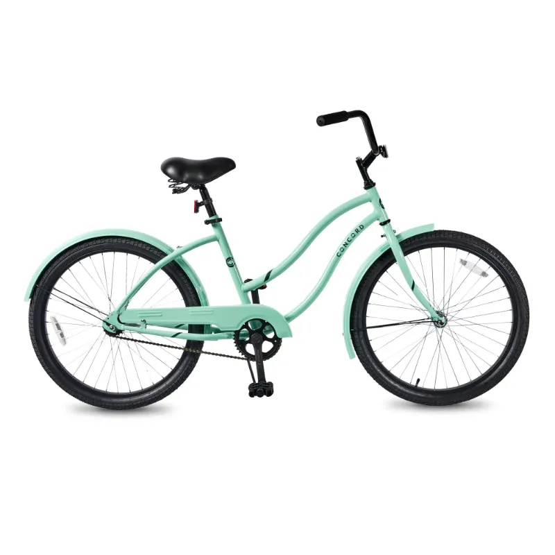 Photo 1 of Concord 24” Pacifica Girl's Cruiser Bike, Sea Green, Teen & Adult
