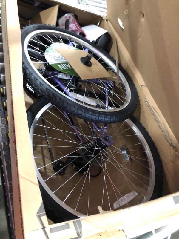 Photo 2 of Huffy 24" Rock Creek Girls Mountain Bike for Women, Purple Lilac
