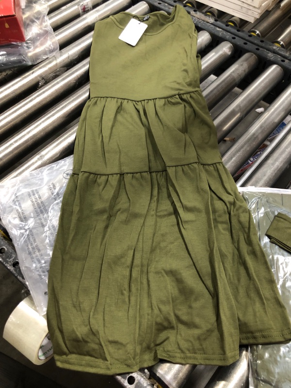 Photo 1 of nclock women's summer dress with pocket green--- large