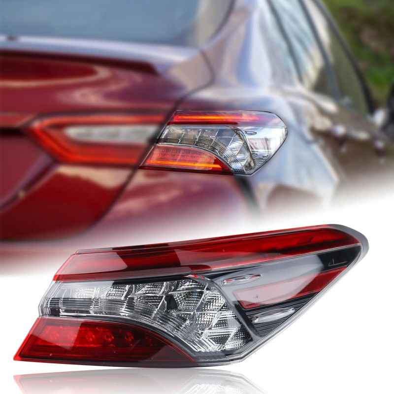 Photo 1 of Outer LED Type Tail Light Rear Lamp Assembly w/o Bulbs Compatible for 2021 2022 2023 Toyota Camry XSE/XLE Right Passenger Side 8155006A30 81550-06A30
