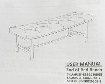 Photo 1 of HausFame End of Bed Bench