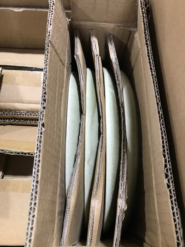 Photo 1 of AmorArc Ceramic Dinnerware Sets,Handmade Reactive Glaze Plates and Bowls Set, Service for 4 // 12 Pcs