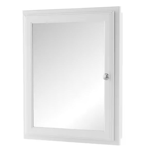 Photo 1 of 20-3/4 in. W x 25-3/4 in. H Fog Free Framed Recessed or Surface-Mount Bathroom Medicine Cabinet in White