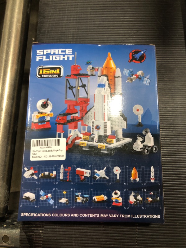 Photo 2 of 16 in 1 Space Rocket Launch Center Building Toy Set, STEM-Inspired Space Toy with Rocket