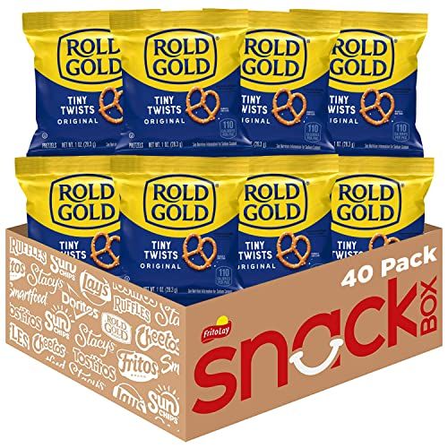 Photo 1 of Rold Gold Tiny Twists Pretzels, 1 Ounce (Pack of 40)
EXP 6/4/2024 
