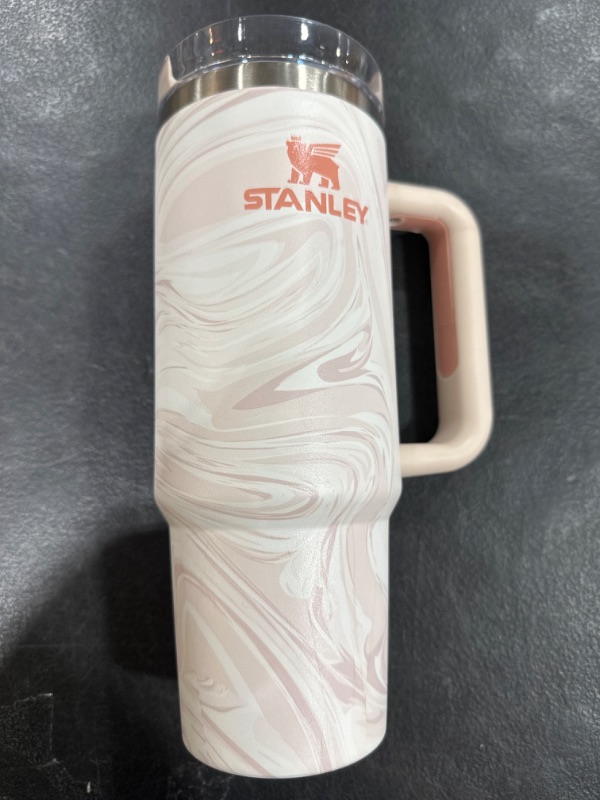 Photo 2 of  STANLEY QUENCHER TUMBLER H20 FLOWSTATE ROSE QUARTZ SWIRL 30OZ
