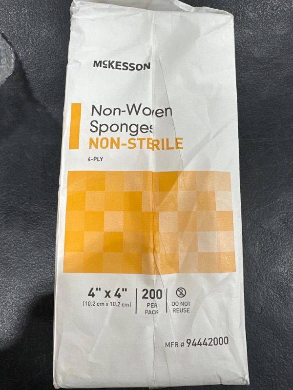 Photo 1 of 4x4 non woven sponge non-sterile wipes 