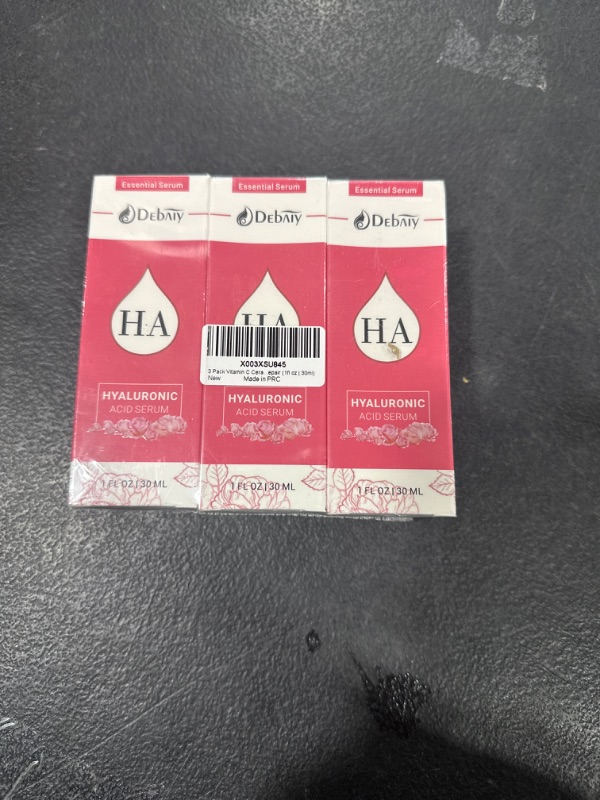 Photo 1 of 3 Pack Rose Hyaluronic Acid Serum for Face Anti-Wrinkle Anti-Aging Serum with Palmitoyl Pentapeptide-4 & Palmitoyl Tripeptide-1 (1fl oz | 30ml/Each)