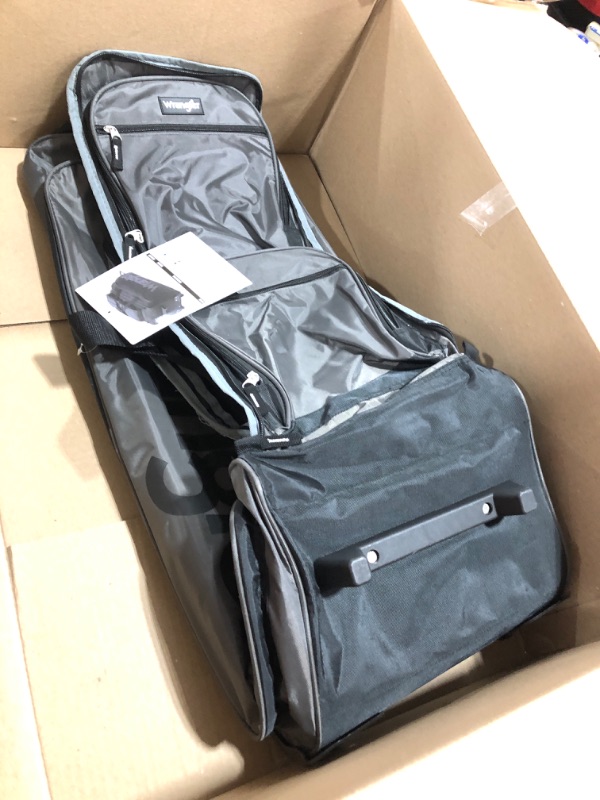 Photo 2 of Wrangler Wesley Rolling Duffel Bag Large 30-Inch Charcoal Grey