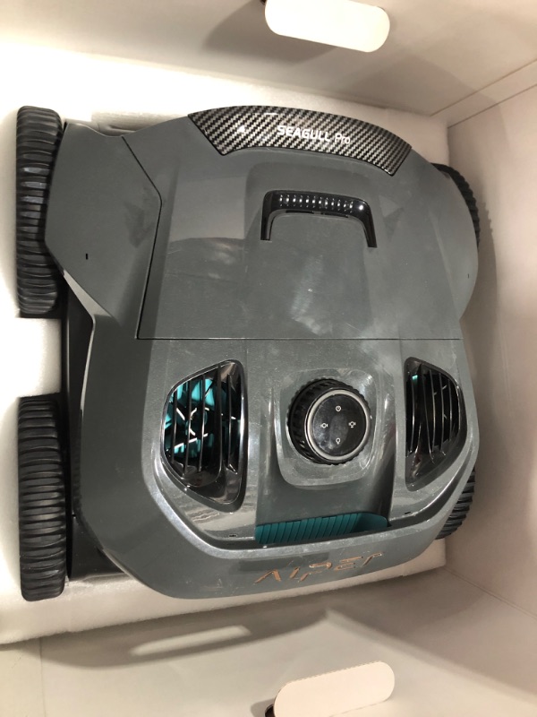 Photo 2 of (2023 Upgrade) AIPER Seagull Pro Cordless Robotic Pool Cleaner, Wall Climbing Pool Vacuum Lasts up to 180 Mins, Quad-Motor System, Smart Navigation, Ideal for Above/In-Ground Pools up to 3,200 Sq.ft
