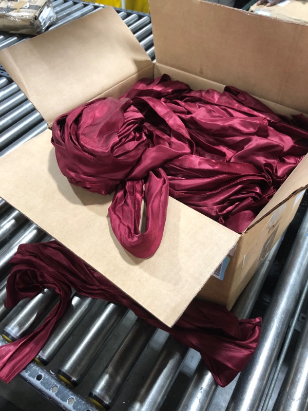 Photo 2 of Satin Chair Sashes Ties, Burgundy Satin Chair Sashes Bows Chair Cover Back Tie Supplies for Wedding Reception Events Banquets Party, Hotel Event, Chairs Decoration
Visit the Pesonlook Store