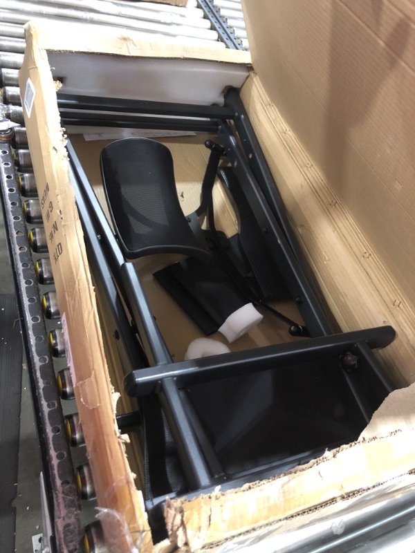 Photo 1 of Lorvain Folable Makeup Artist Stool Chair, Protable Tall Folding Directors Chair, Aluminum Makeup Chair with Head Rest for Studio Salon Vanity, Bar Height - Black Chair