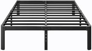 Photo 1 of Viisari King Bed Frame 14 Inch Metal Bed Frame King Heavy Duty Platform No Box Spring Needed Easy Assembly Noise Free Black 4005-14B
