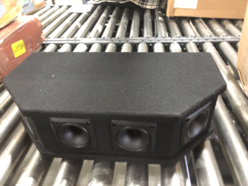 Photo 2 of Pyle-Pro 6 Way DJ Speaker System, 300 Watt Peak Power, 150 RMS, Six 2.5 Inch Piezo Horn Tweeters, 8 Ohm Impedance, Full Range Audio Reproduction, Black Carpeted Finish
