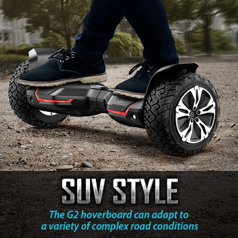 Photo 1 of Gyroor Warrior 8.5 inch All Terrain Off Road Hoverboard with Bluetooth Speakers and LED Lights, UL2272 Certified Self Balancing Scooter

