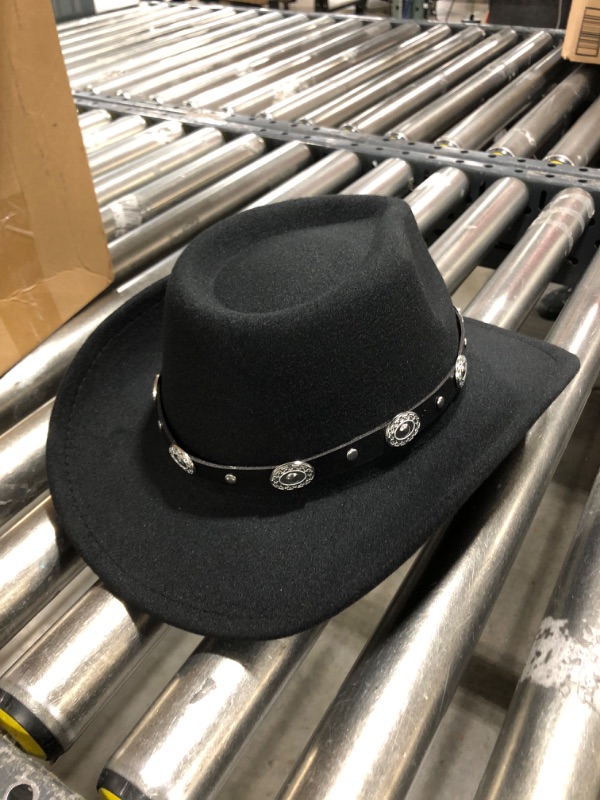 Photo 2 of Men's Western Cowboy hat (Black)