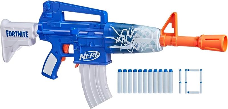 Photo 1 of Nerf Fortnite Blue Shock Dart Blaster