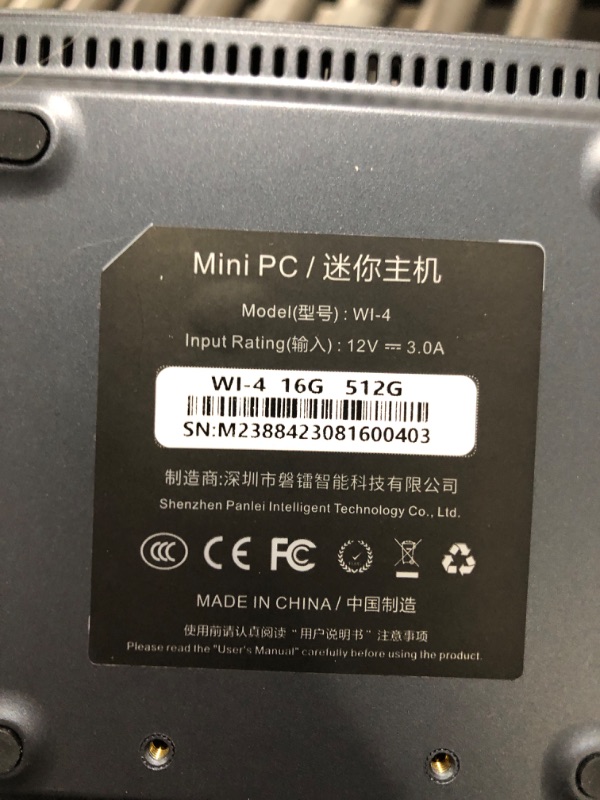 Photo 5 of Trycoo WI-6 Mini PC, Intel 12th Gen N100 Mini Computer,16GB DDR4 RAM 512GB SSD,Triple 4K Display