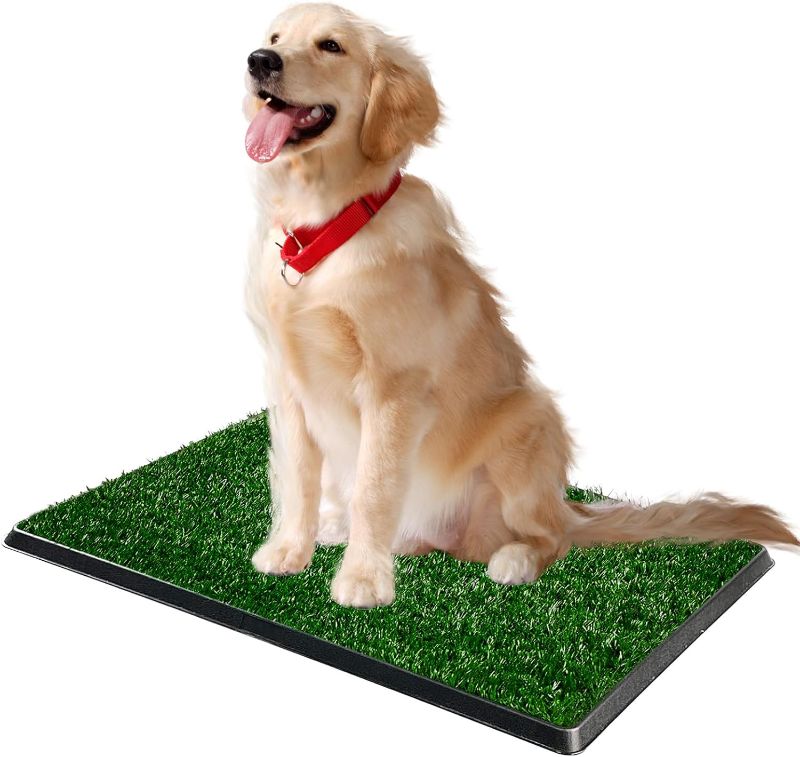 Photo 1 of Dog  Pad With Tray, 29” X 19” 3-Layer Reusable Dog Potty Pad