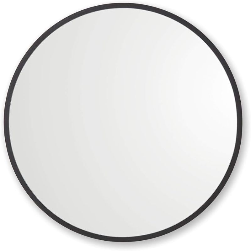 Photo 1 of Large Round Black Wall Mirror 
