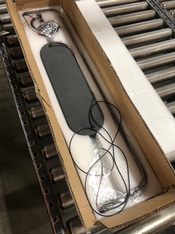 Photo 1 of Sedelan LED Linear Chandelier, 2 Lights Black Modern Pendant Light Fixtures, Dimmable Linear Chandeliers for Kitchen Island Dining Room Living Room Office Bar, 4000K