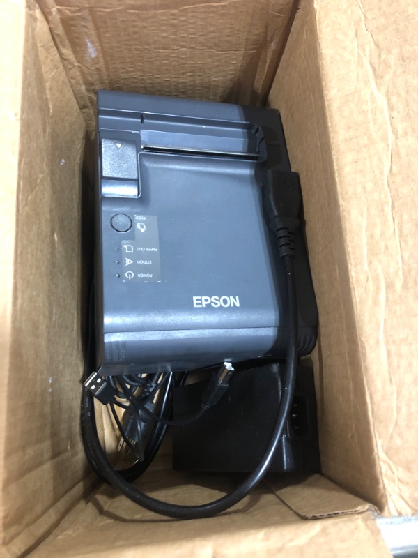 Photo 2 of Epson C31C412A8531 TM-L90 Thermal Label Printer, Ethernet Interface, with Label Software CD and Power Supply, Dark Gray (Renewed)