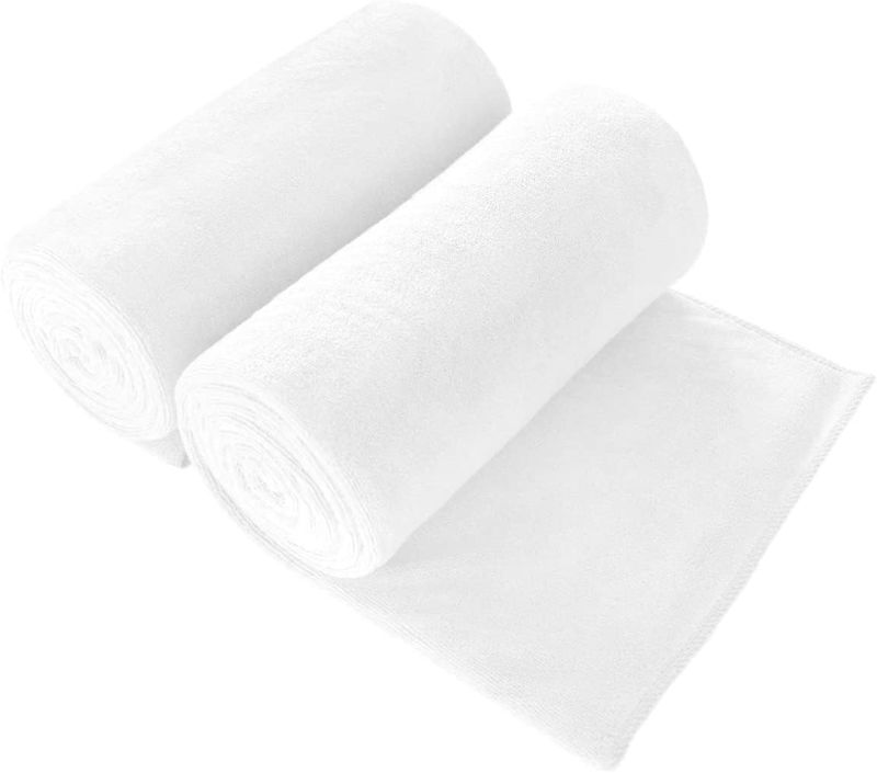 Photo 1 of Microfiber Bath Towels, Oversized Bath Towel 2 Pack(40" x 80"), Super Absortbent and Fast Drying, Soft Multipurpose Microfiber Bath Sheet for Beach, Sports, Fitness, Yoga