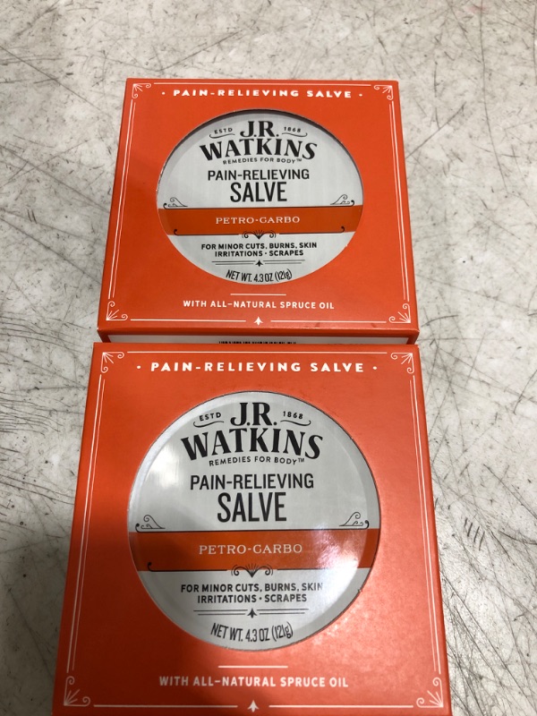 Photo 1 of  J.R. Watkins Apothecary Petro-Carbo Medicated First aid Salve, 4.3 oz, 2 Pack
