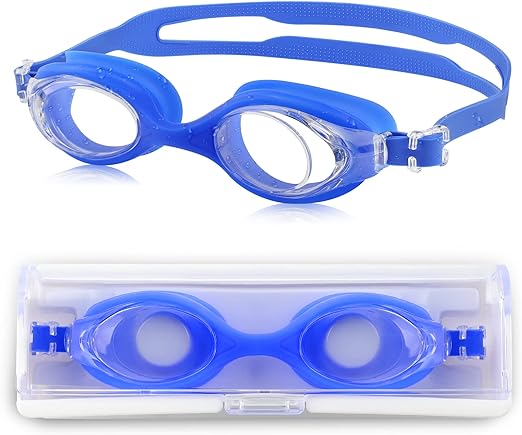 Photo 1 of RTWAW Professional Kids Swim Goggles with Anti-Fog, Wide-Angle Lens, Adjustable Strap, and Soft Silicone Seal
