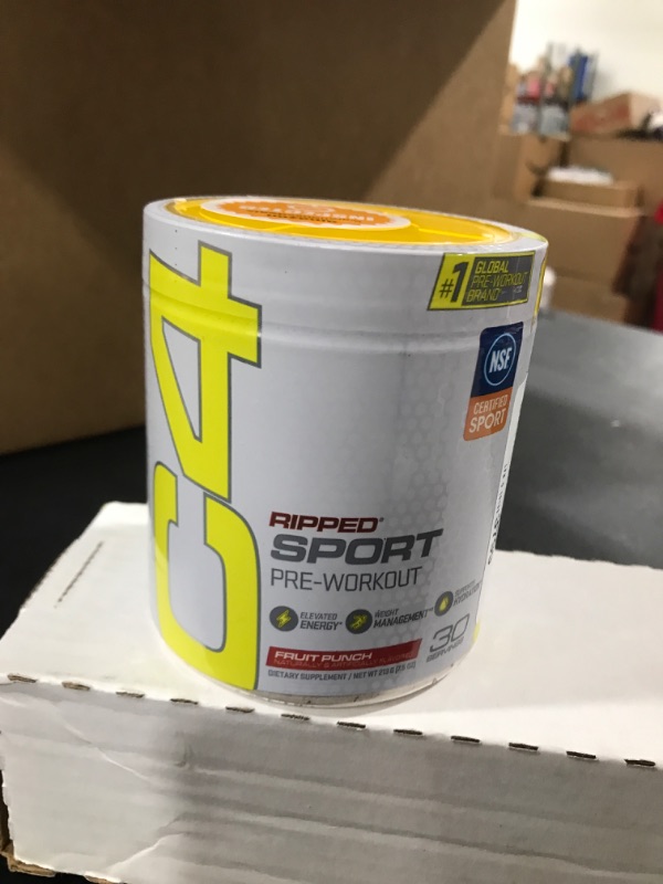 Photo 1 of C4 Ripped Sport Pre Workout Powder Fruit Punch | NSF Certified for Sport + Sugar Free Preworkout Energy Supplement for Men & Women | 135mg Caffeine + Weight Loss | 30 Servings