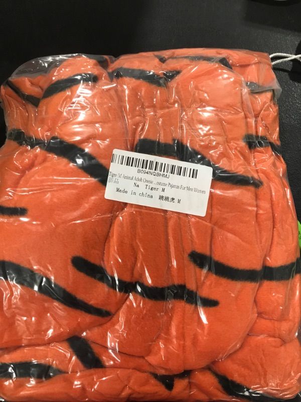 Photo 1 of Animal Onesie Adult Unisex One-Piece Pajamas Cosplay Costume For Men Women Tiger Medium