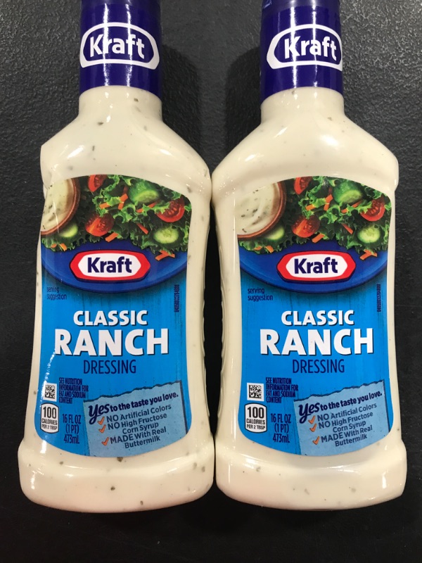 Photo 1 of 2 Count of Kraft Classic Ranch Salad Dressing (16 fl oz Bottle) 