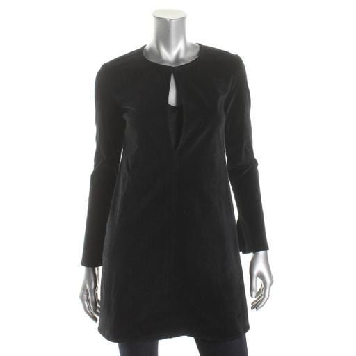 Photo 1 of (L) 3x1 Womens Velvet Keyhole Casual Dress