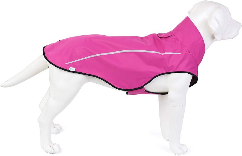 Photo 1 of Mile High Life | Dog Raincoat | Adjustable Water Proof Pet Clothes | Lightweight Rain Jacket (L)