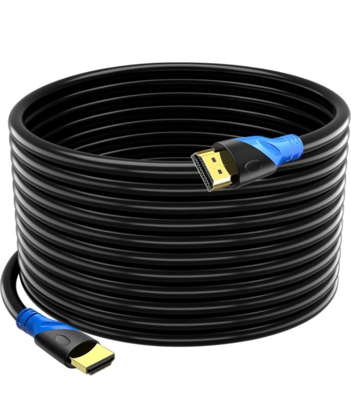 Photo 1 of 4K HDMI 50 FT Cable (HDMI 2.0,18Gbps) Ultra High Speed Gold Plated Connectors,Ethernet HDMI Cord