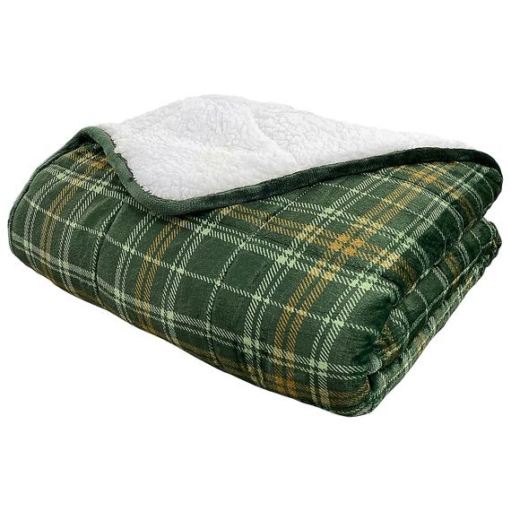 Photo 1 of Je T'adore 12 lb. Velvet Sherpa Weighted Blanket
