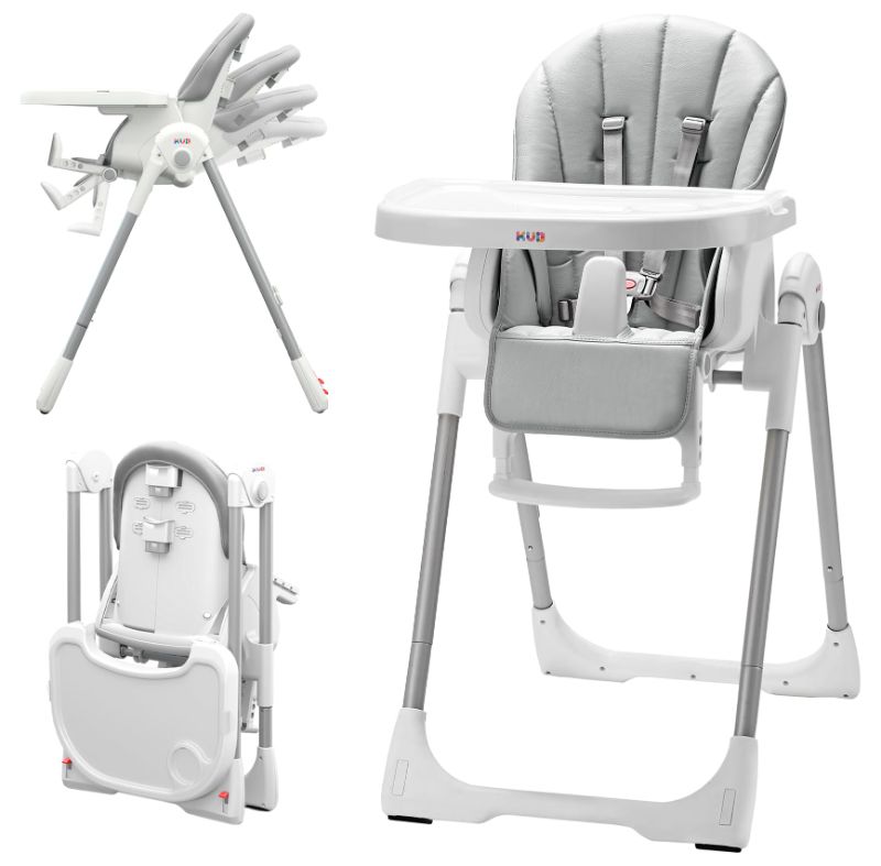 Photo 1 of KÜB 3-in-1 Foldable Baby High Chair (Grey) | Multifunctional Infant HighChair for Babies & Toddlers 