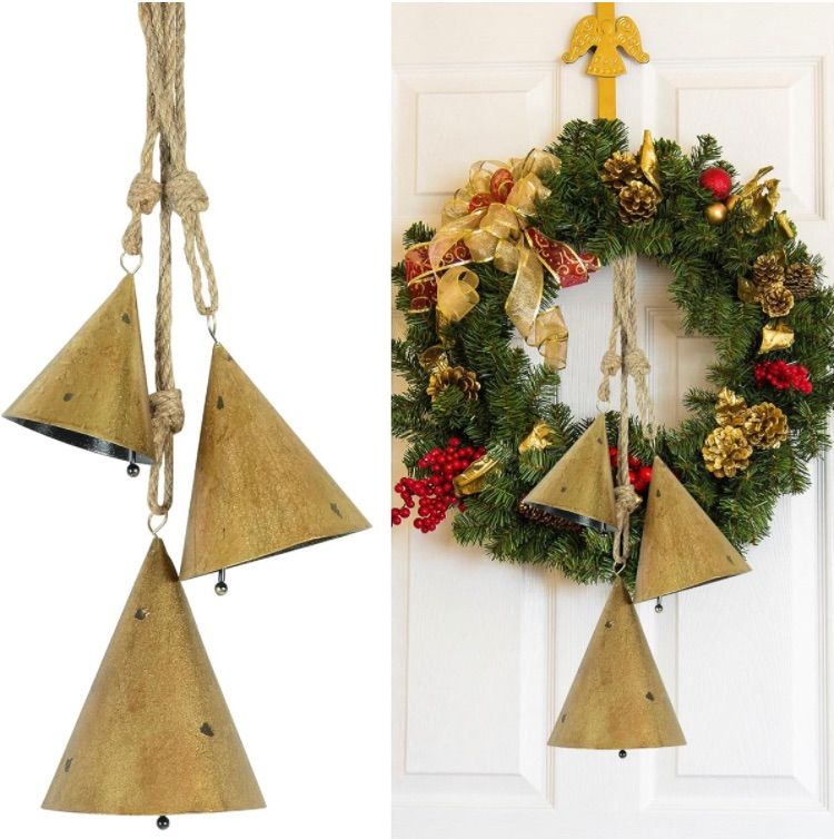 Photo 1 of Styleonme Decorative Bells, Christmas Bells, Metal Indoor and Outdoor Blessing Bells, 3-Piece Set 