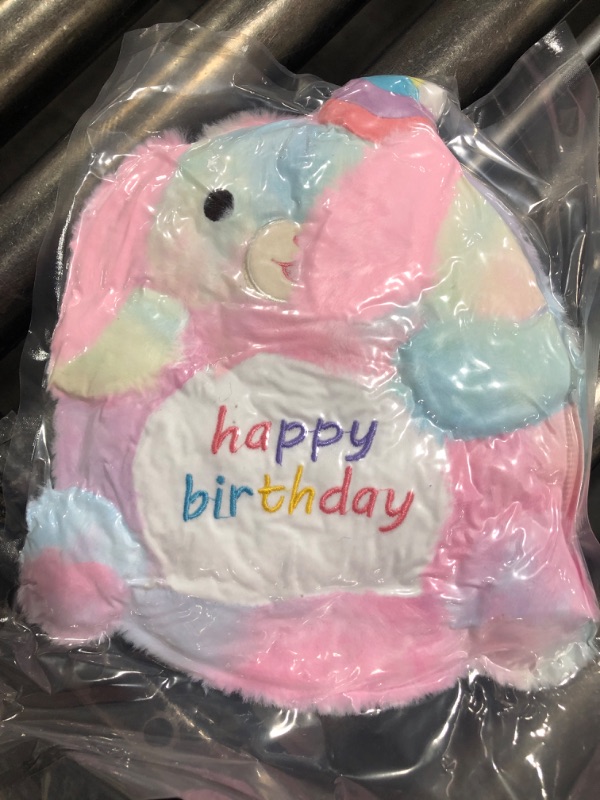 Photo 2 of Happy Birthday Dog Plush, 9inch Rainbow Birthday Dog Stuffed Animal Happy Birthday Plush, Cute Soft Puppy Plush Toy Birthday Gift for Kids, Women, Girlfriend
