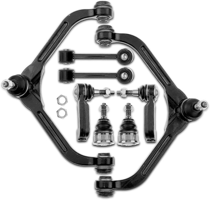 Photo 1 of A-Premium 8Pcs Front Suspension Kit, Upper Control Arm Lower Ball Joint Outer Tie Rod End Sway Bar Links, Compatible with Jeep Liberty 2005 2006 2007
