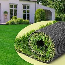Photo 2 of Artificial Turf 4' x 6' Realistic Synthetic Grass, 1.38" Pile Height, Fake Lawn, Landscape for Pets Area, Play Ground, Pool Area, Backyard, Patio, Balcony, Drainage Holes,