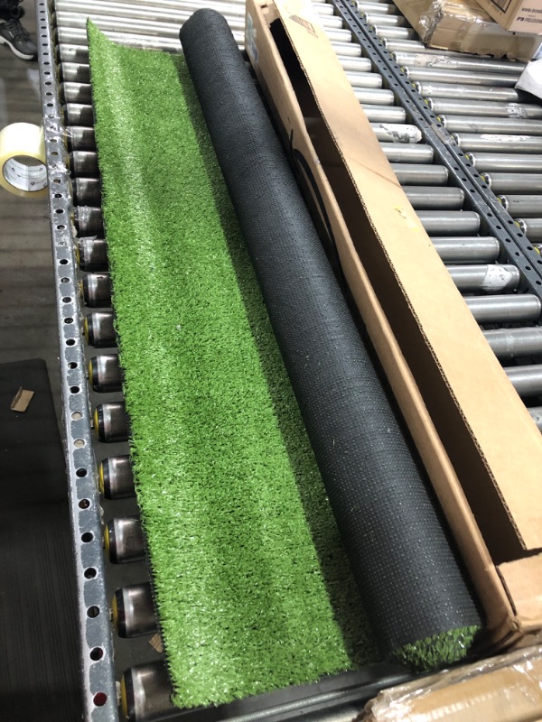 Photo 1 of Artificial Turf 4' x 6' Realistic Synthetic Grass, 1.38" Pile Height, Fake Lawn, Landscape for Pets Area, Play Ground, Pool Area, Backyard, Patio, Balcony, Drainage Holes,