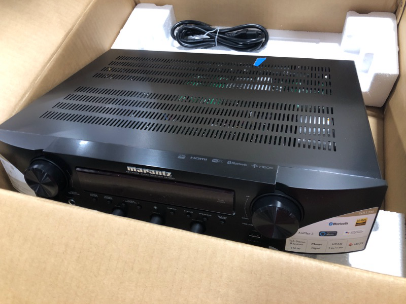 Photo 3 of Marantz NR1200 AV Receiver (2019 Model), 2-Channel Home Theater Amp, Wi-Fi, Bluetooth, Heos + Alexa, Immersive Audio, Auto Low Latency Mode, Smart Home Automation
