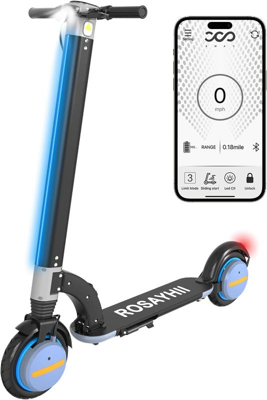 Photo 1 of Electric Scooter for Adults, Electric Scooter Up to 19-22 Miles Long Range, 500W Powerful Motor, Max Speed 15.5MPH, 8.5''Solid Tires, Smart App, Dual Braking, Foldable Electric Scooter for Adults
