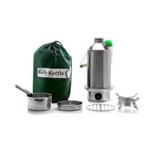 Photo 2 of Kelly Kettle Ultimate Base Camp Kit – 54 oz Large Stainless Steel Camp Kettle, Lightweight Camping Kettle with Whistle, Kelly Kettle Stove for Fishing, Hunting, Hiking