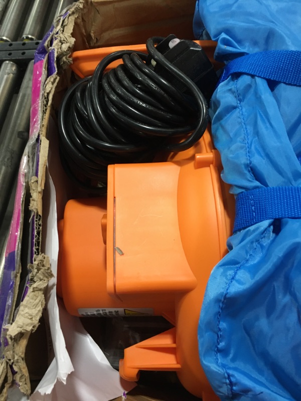 Photo 1 of Trolls Inflatable Bounce House with Slide, Outdoor Waterslide with Pool, Plus Heavy Duty Air Blower with GFCI for Kids Ages 3-8 Years