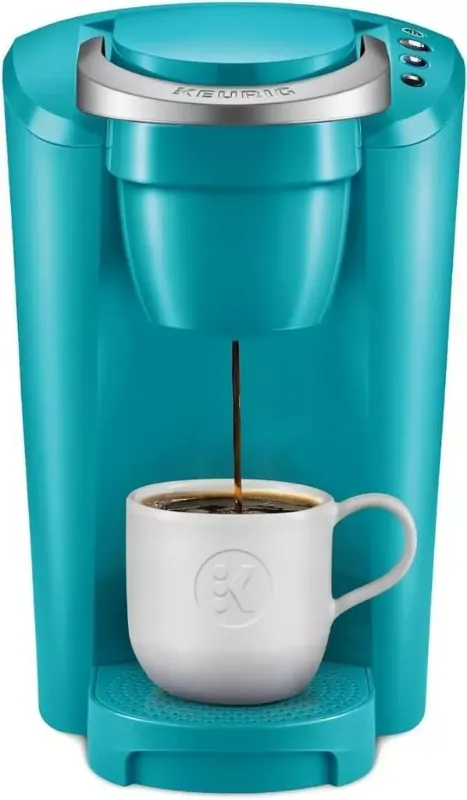 Photo 1 of Keurig K-Compact Single-Serve Coffee Maker Turquoise with Pod Organizer
