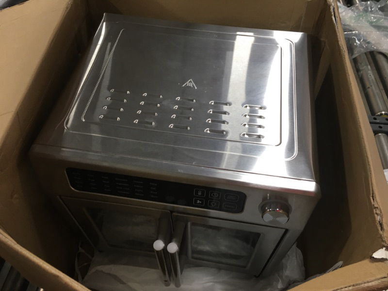 Photo 2 of Emeril Lagasse 26 QT Extra Large Air Fryer, Convection Toaster Oven with French Doors, Stainless Steel
