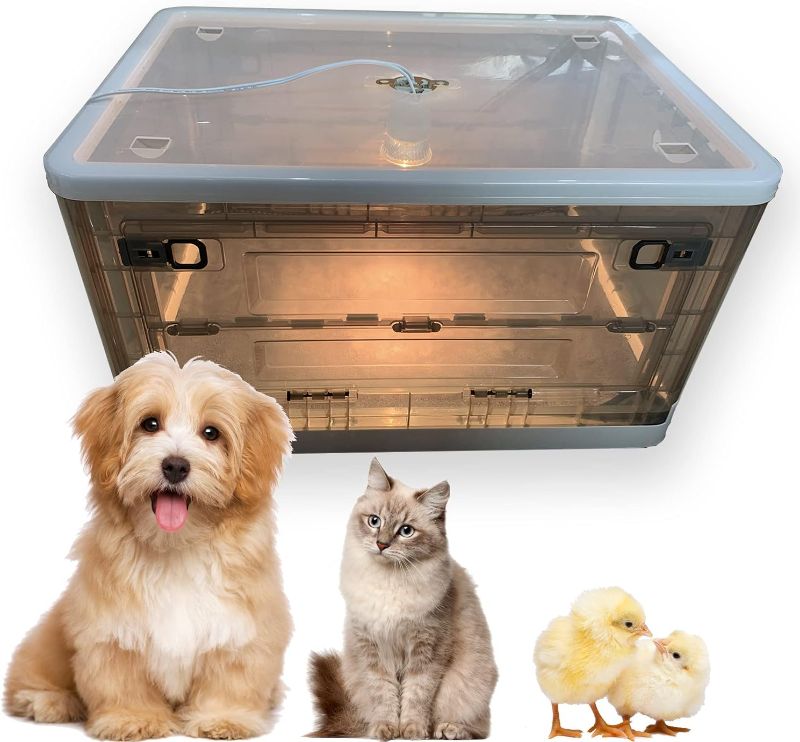 Photo 1 of puppy Incubator,Puppy Incubator with Heating, Large PET Brooder Nursery, Kitten Incubator,Incubator for Puppies