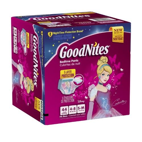 Photo 1 of Goodnites Girls Nighttime Bedwetting Underwear S/M (43-68 Lb.) 44 Ct
